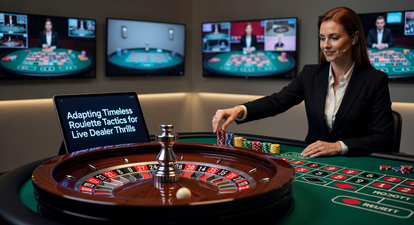 Live dealer roulette table with spinning wheel and engaged players on screens