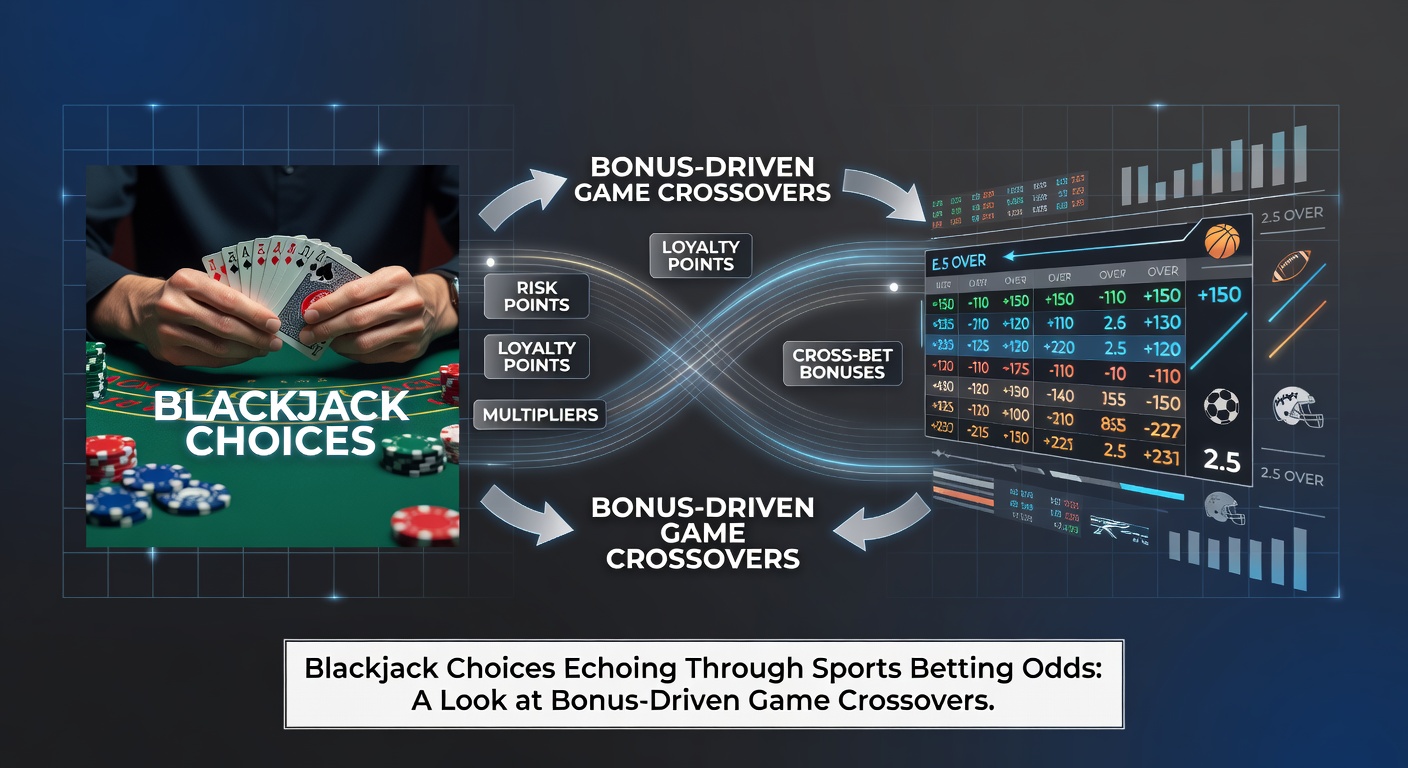 Mobile screen displaying blackjack hand alongside live sports odds with active bonus indicators